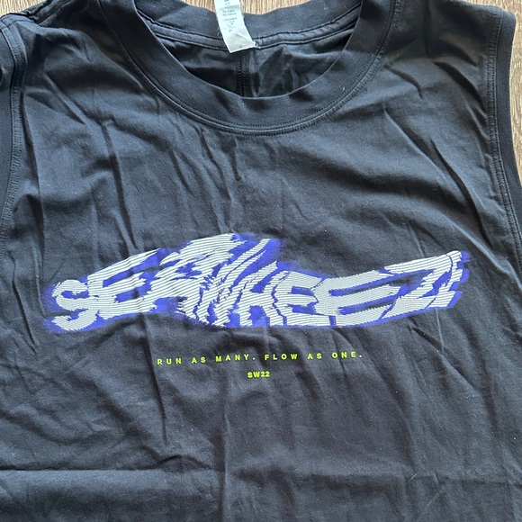 Lululemon All Yours SeaWheeze 22 Tank Top Black 8 Relaxed Fit Limited Edition - Picture 3 of 5